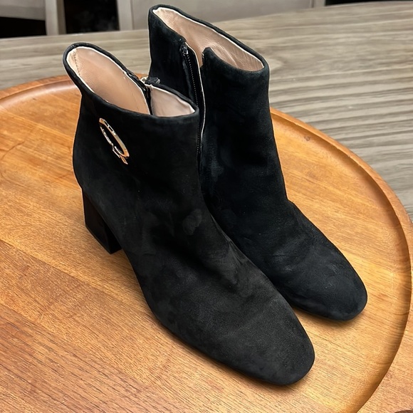 KATE SPADE “ALIHANDRA” LEATHER ANKLE BOOTIES SIZE 8.5 - Picture 1 of 16
